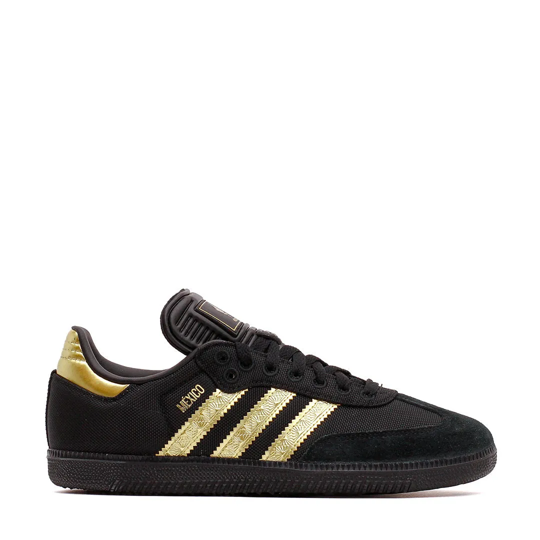 Adidas Men Samba OG Mexico Black Gold Metallic JH5656 Elastic