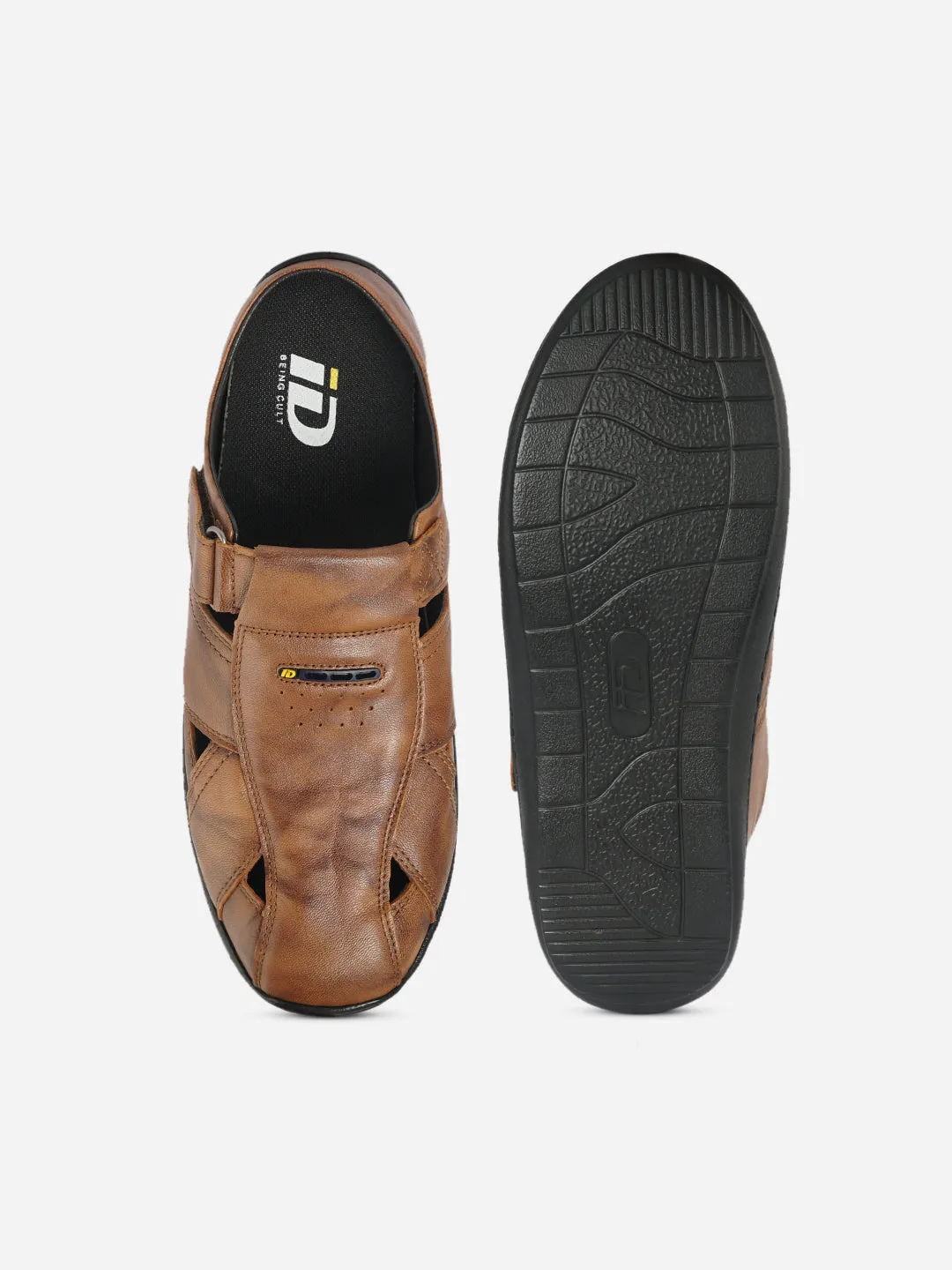 Men's Tan Mule Casual Sandal (ID4069) Work Ready