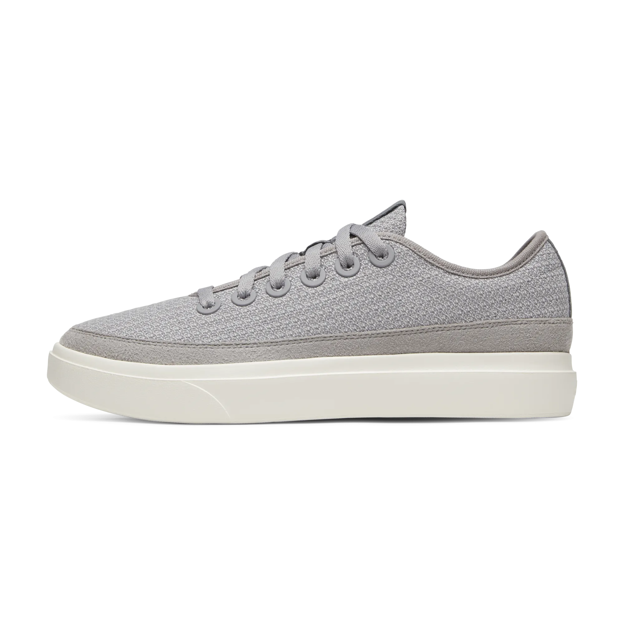 Women's Wool Piper Go - Medium Grey (Natural White Sole) Knit Surface Foot Hugging