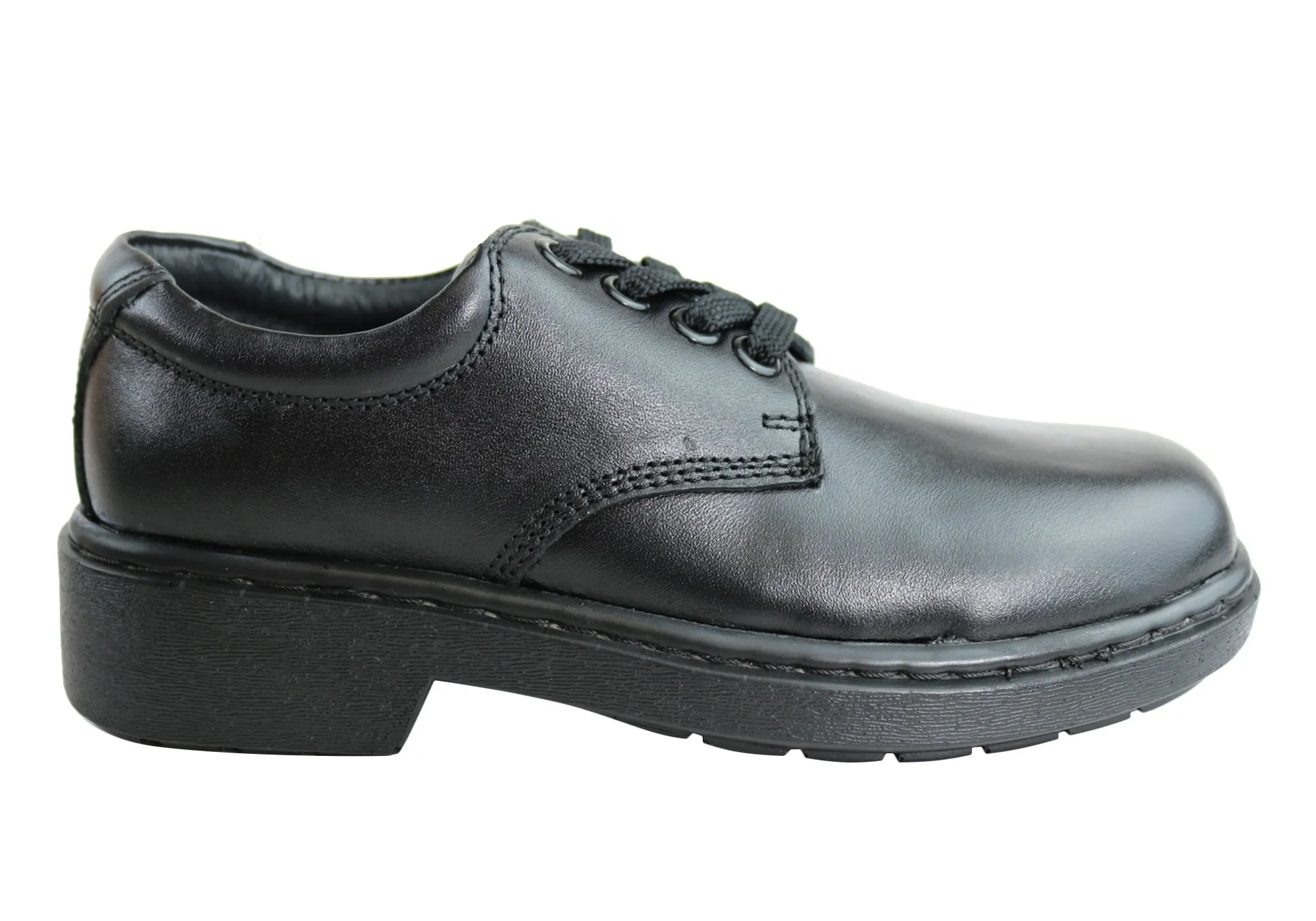 Comfort Cushion Velcro - closure kids' shoes Human Adam Junior Kids Comfortable Leather Lace Up School Shoes