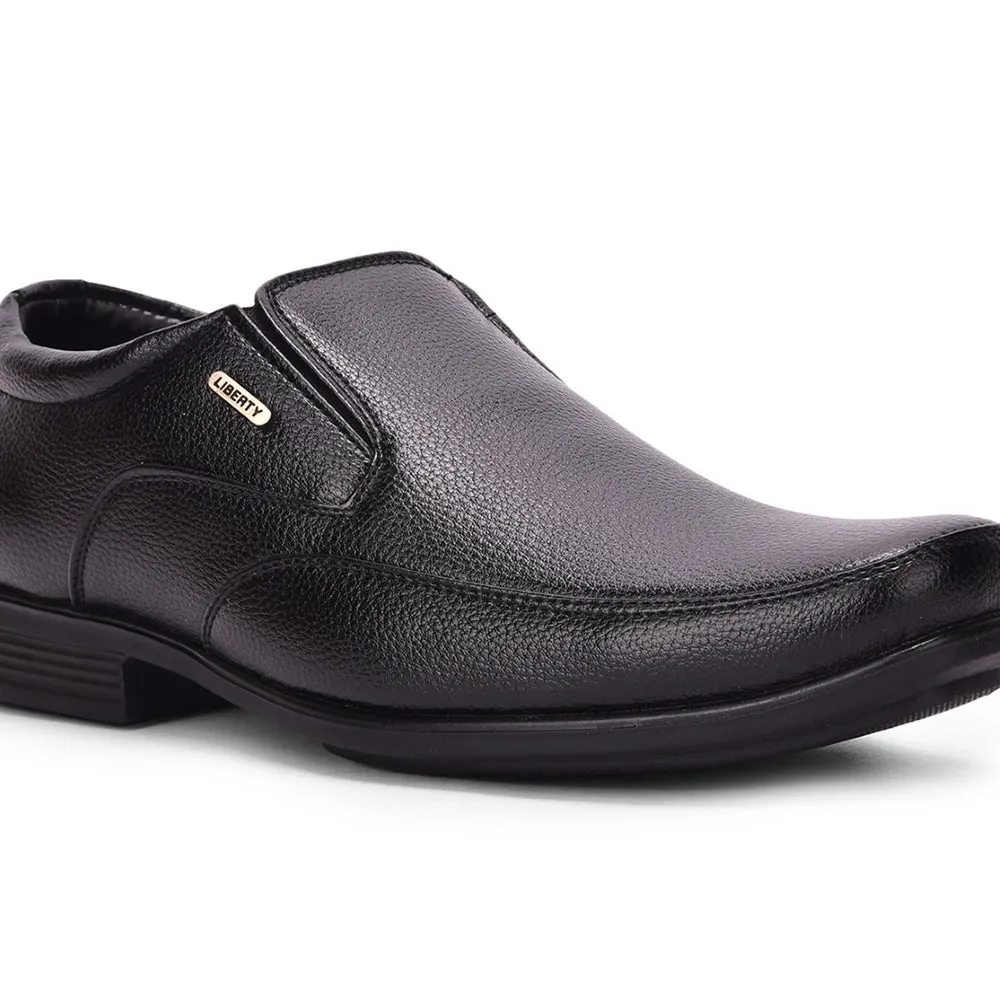 Fortune Black Formal Slip on Shoes For Men UVL-34 By Liberty Safety Shade