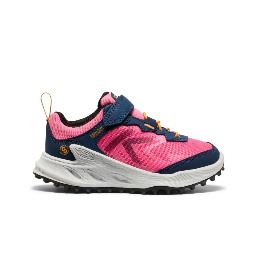 Breathable materials for kids Comfortable Wear Little Kids' Zionic Waterproof Shoe  |  Naval Academy/Pink Lemonade