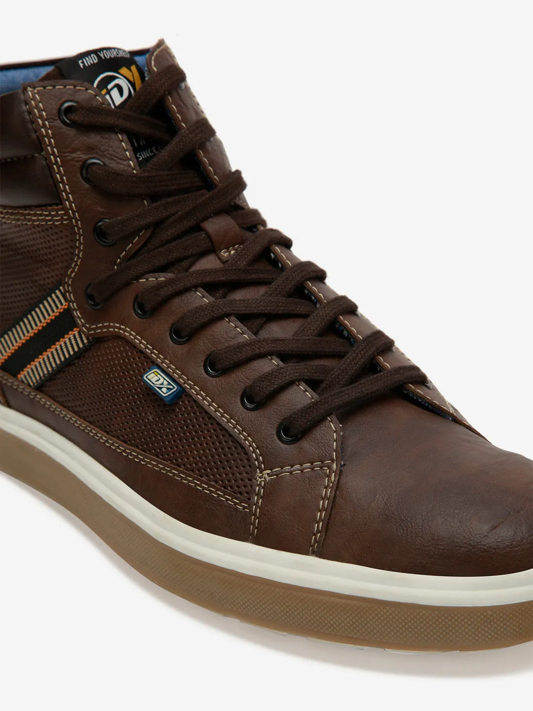 Men's Brown Low Top Lace Up Casual (IX1019) Calm Tone
