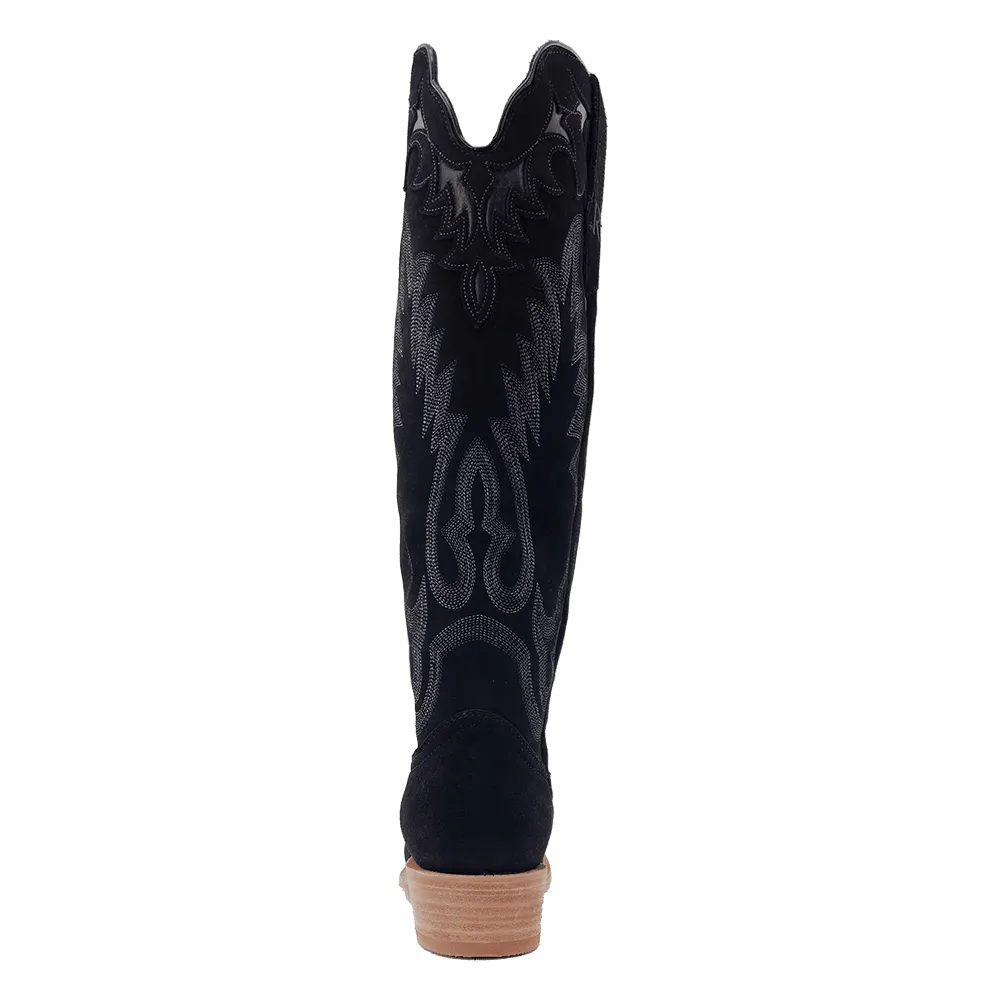 R. Watson Black Roughout Ladies' Boot Silent Step Low Profile Remote Hiking