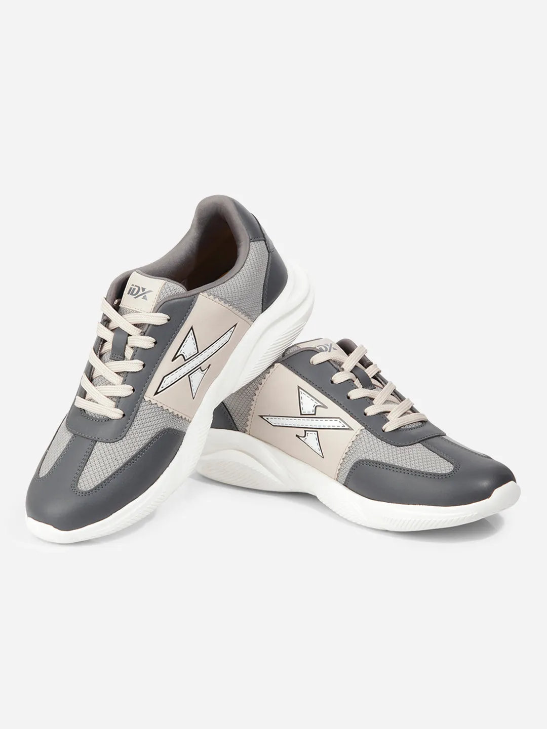 Easy Styling Men's Grey Beige Active X Sneakers IX7134