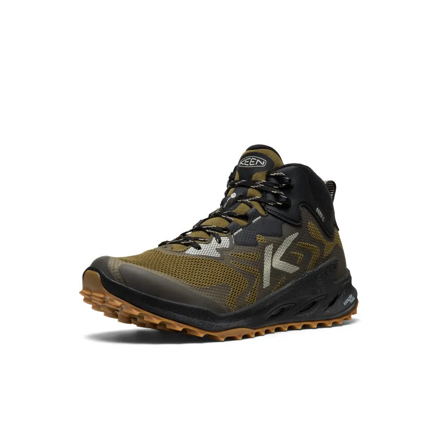Men's Zionic NXT Waterproof Hiking Boot  |  Dark Olive/Black Light Footwear Knit Upper