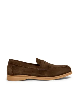 Mocassin PORTOBELLO Daim Olive Sombre Modern Casual