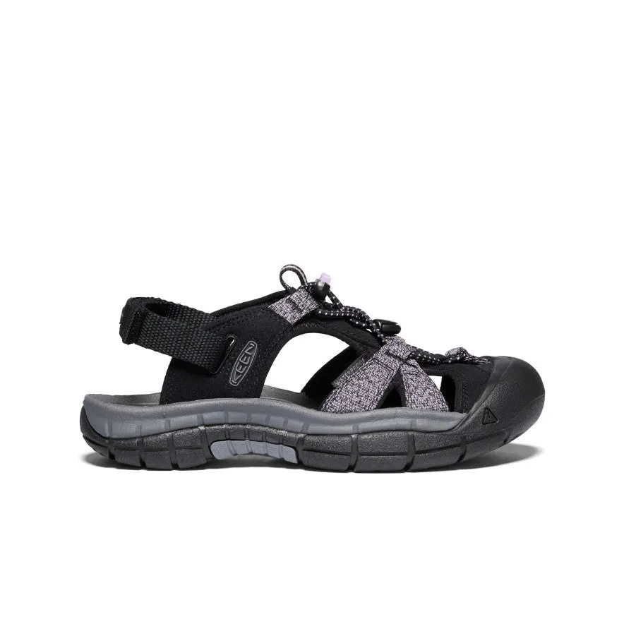 PU material Women's Ravine H2 Sandal  |  Black/Dawn Pink