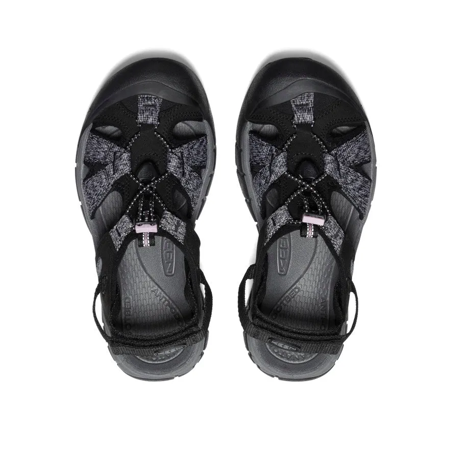Contoured Footbed Women's Ravine H2 Sandal  |  Black/Dawn Pink