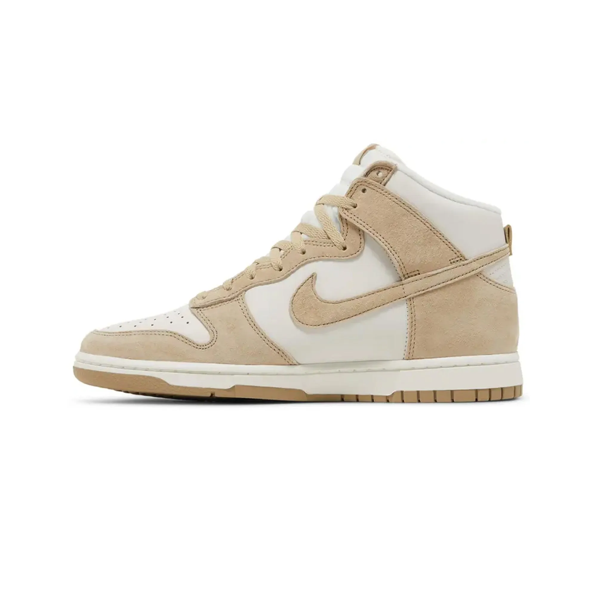 Nike Dunk High Retro PRM 'Tan Suede White' (2022) Hero Walk