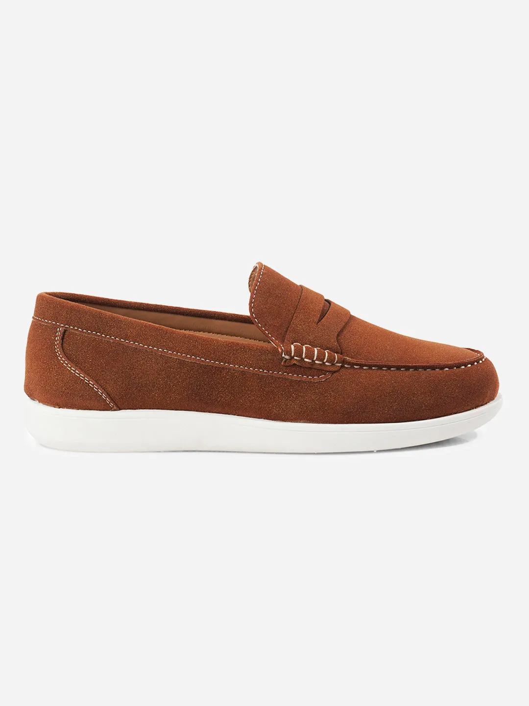 Men's Tan Suede Finish Casual Slip On (IX2149) Anti Odor Gym Workout Quality