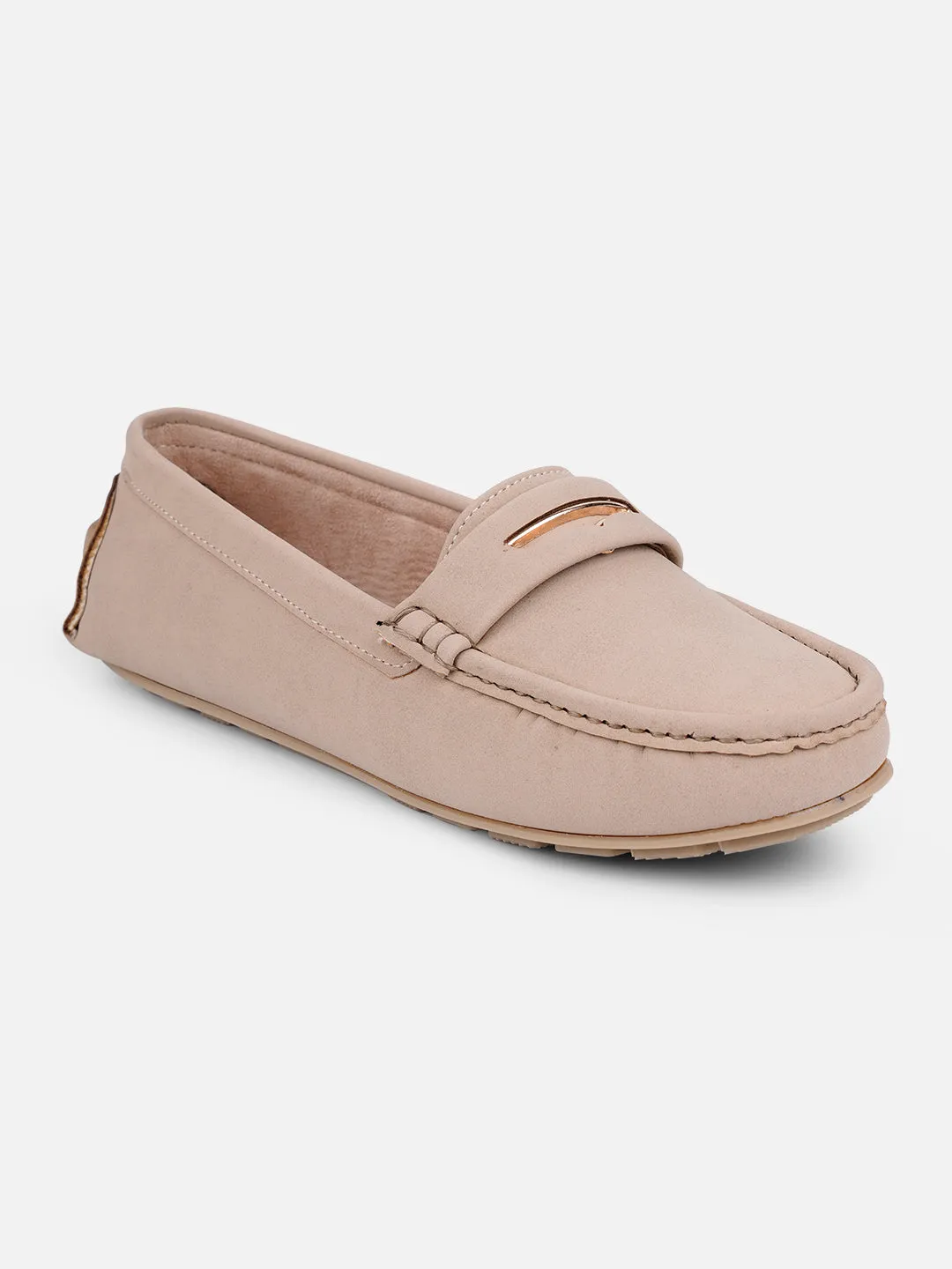 Women's Khaki Soft & Premium Loafers (IU2002) Effortless Wear
