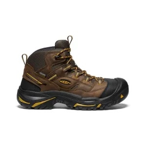 Men's Braddock Waterproof Mid (Steel Toe)  |  Cascade Brown/Tawny Olive Abrasion resistant