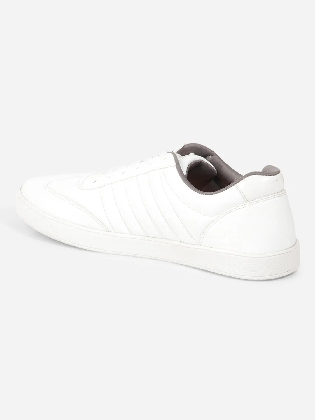 Men's White Lace Up  Sneakers IX6020 Impact Dispersing Geometries Impact Diffusing Structure