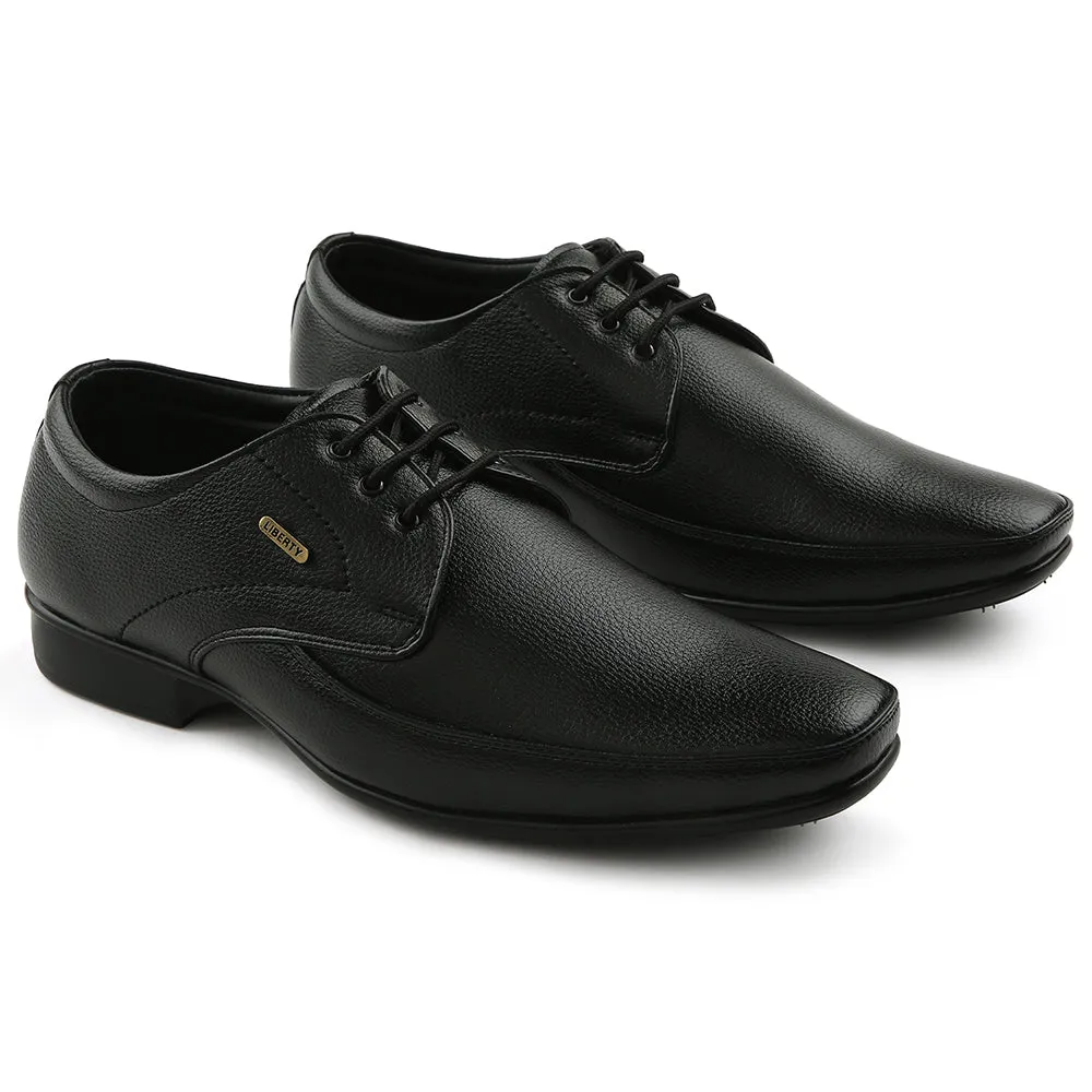 Modern Edge Fortune Black Formal Lacing Oxford Shoes For Men H202-01 By Liberty