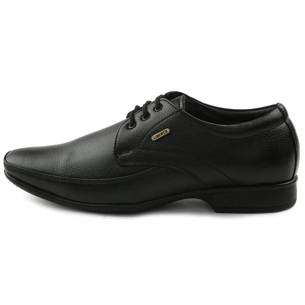Plush Fit Versatile Boots Fortune Black Formal Lacing Oxford Shoes For Men H202-01 By Liberty