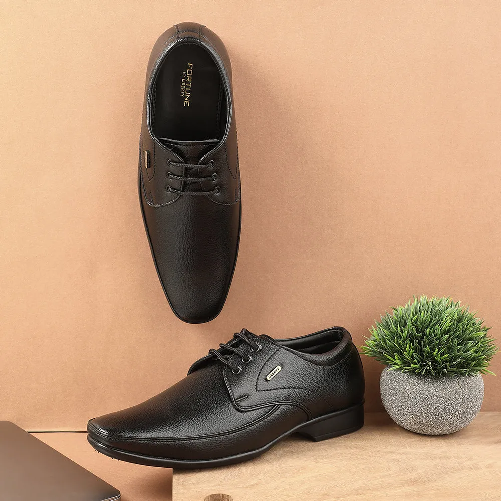 Slim Shape Quiet Class Fortune Black Formal Lacing Oxford Shoes For Men H202-01 By Liberty