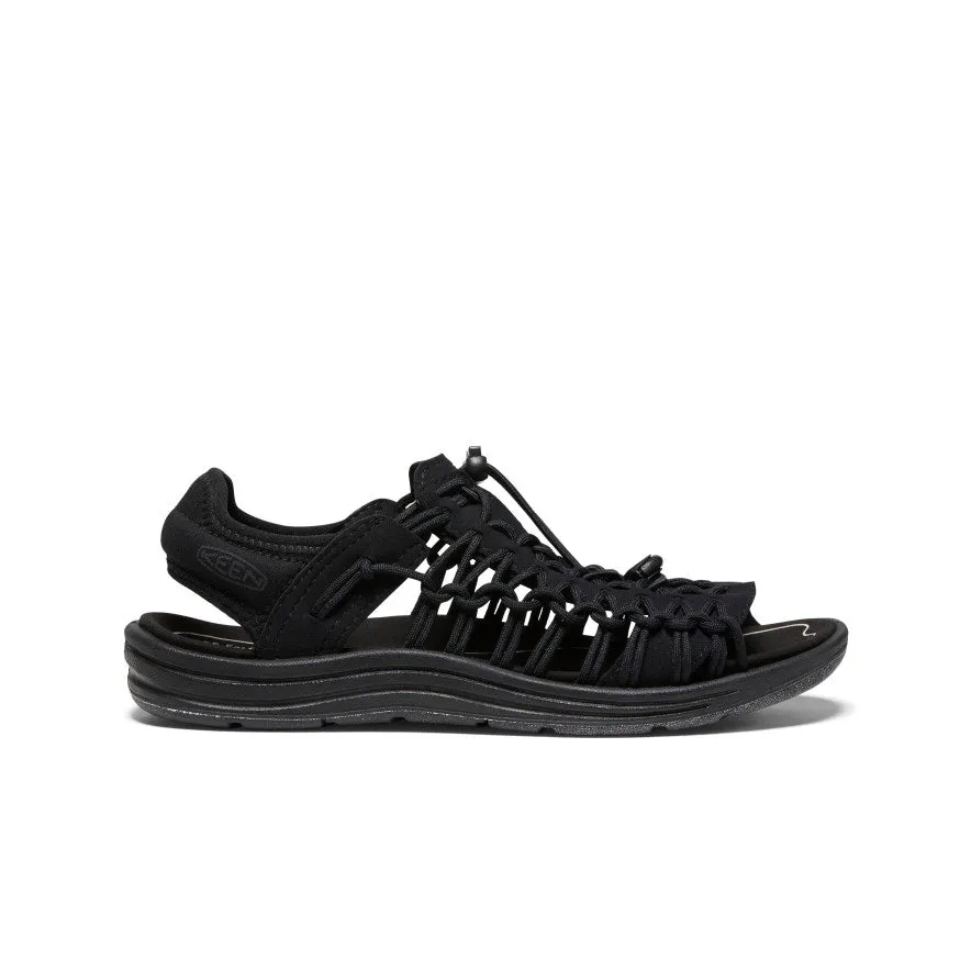 Street Step Contemporary Fit Men's UNEEK II Open Toe  |  Black/Black