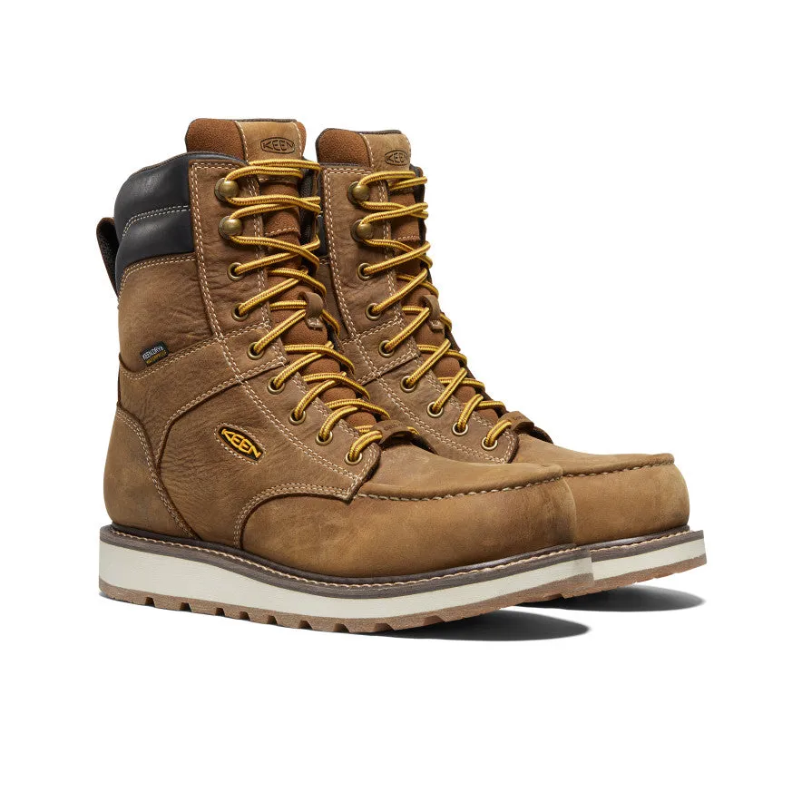Anti   Friction Men's Cincinnati 8" Waterproof Boot (Carbon Toe)  |  Belgian/Sandshell