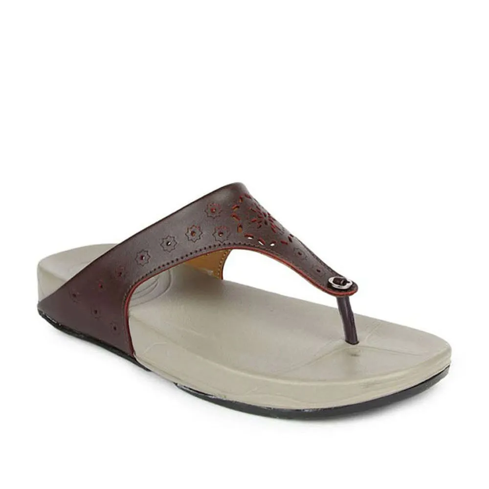Slip On Gliders (Brown) Casual Slippers For Women DIVA-L1A By Liberty