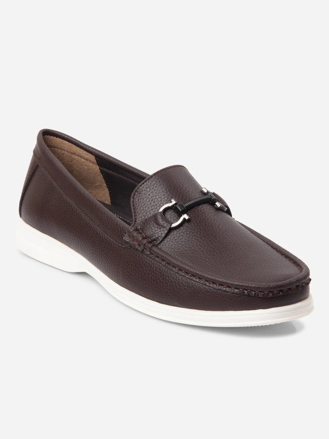 Zen Step Men's Brown Moc Toe Casual Loafer (IX4107)