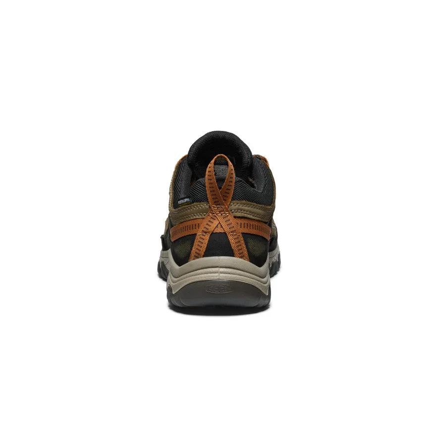 Men's Targhee IV Wide Waterproof Hiking Shoe  |  Sea Turtle/Roasted Pecan Trail Running Cozy Slip