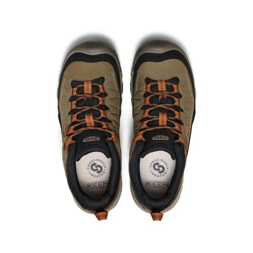 Men's Targhee IV Wide Waterproof Hiking Shoe  |  Sea Turtle/Roasted Pecan Smooth Surface