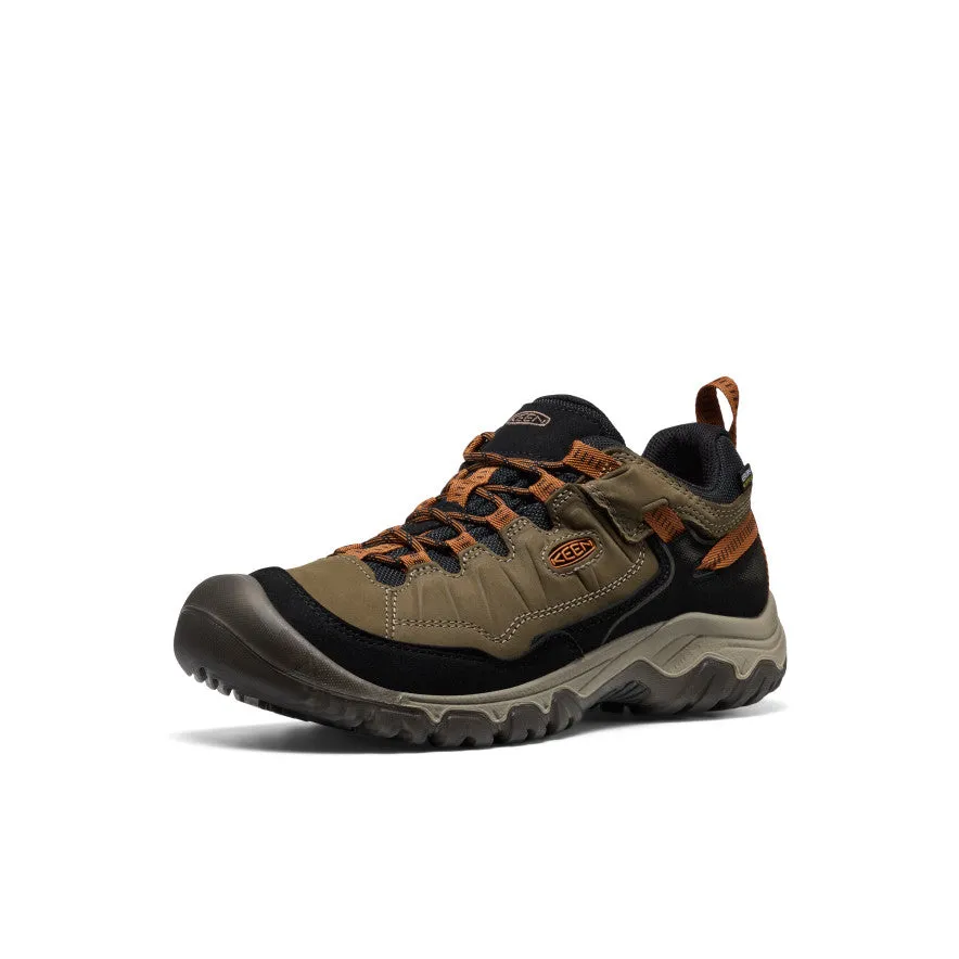 Play Hard Men's Targhee IV Wide Waterproof Hiking Shoe  |  Sea Turtle/Roasted Pecan