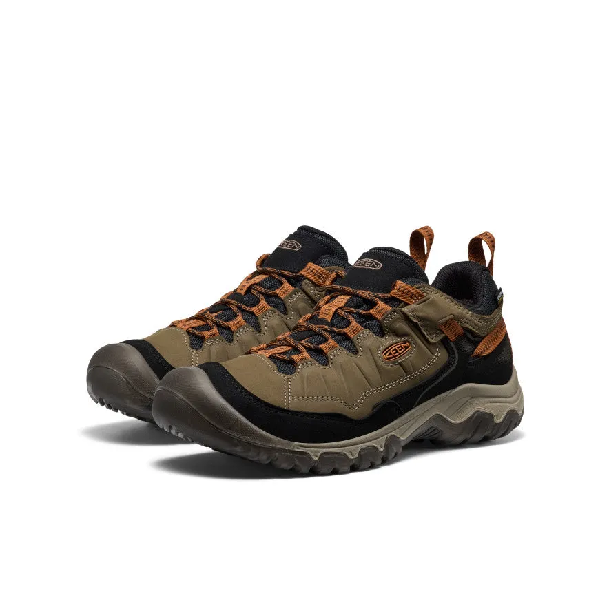 Canvas Men's Targhee IV Wide Waterproof Hiking Shoe  |  Sea Turtle/Roasted Pecan