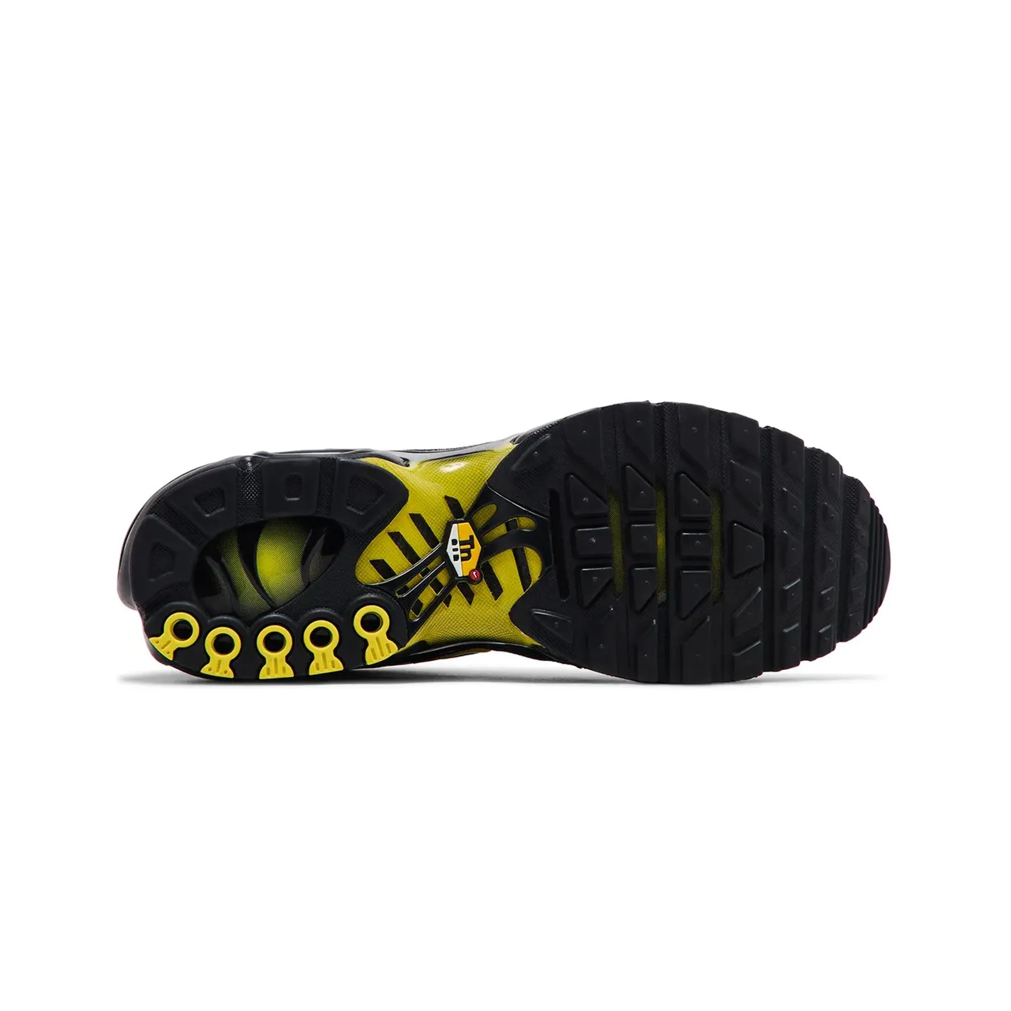 Nike Air Max Plus TN 'Black Opti Yellow' Quiet Step shape fit