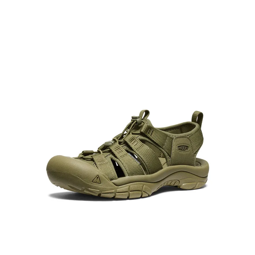 Lightweight Midsole Geometry Men's Newport H2 Sandal  |  Monochrome/Olive Drab