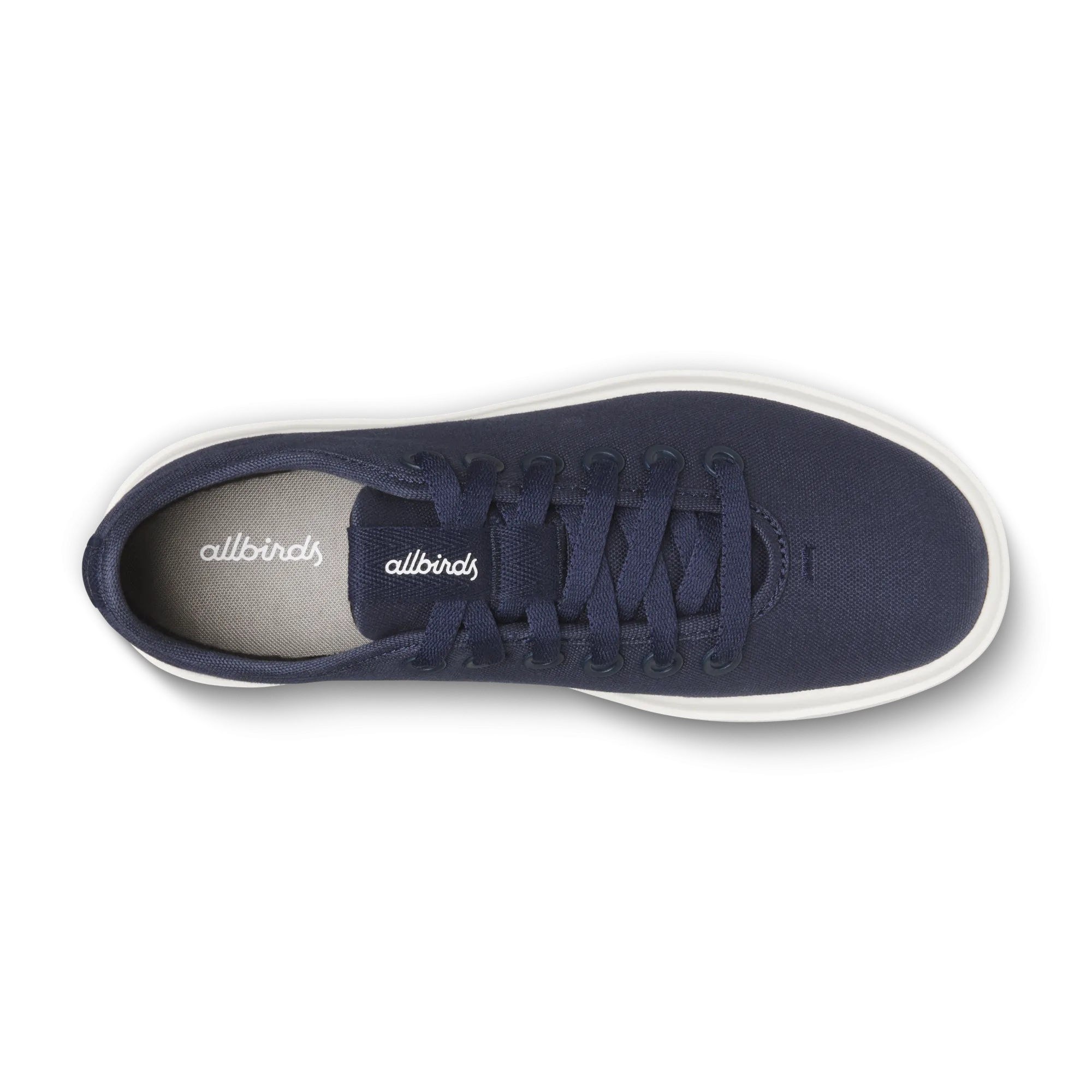 Women's Canvas Piper - Deep Navy (Natural White Sole) Memory Foam Footbed Plush Sole