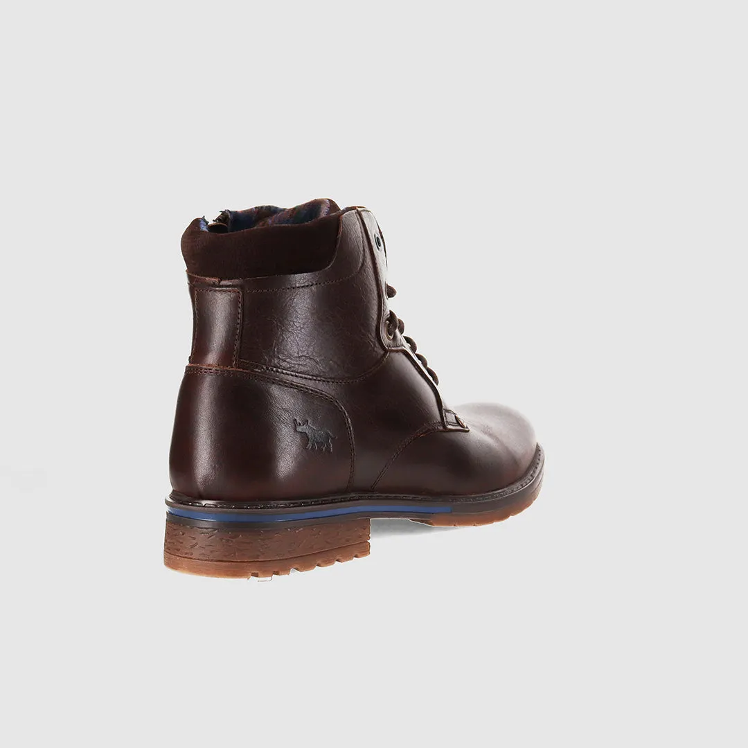 Trendsetting Style Panama Lace Up Boots Dark Brown