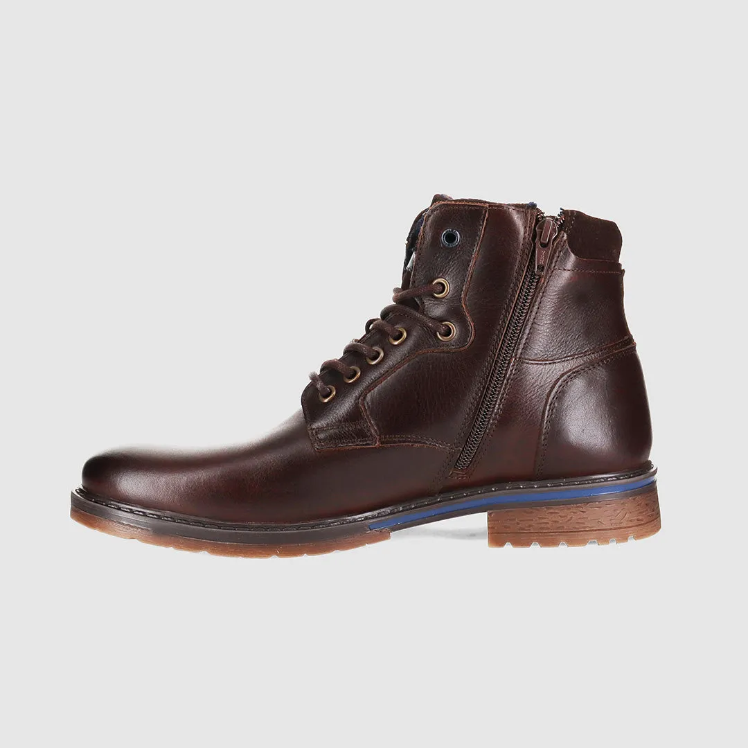 Panama Lace Up Boots Dark Brown Reinforced Form Adventure Journey