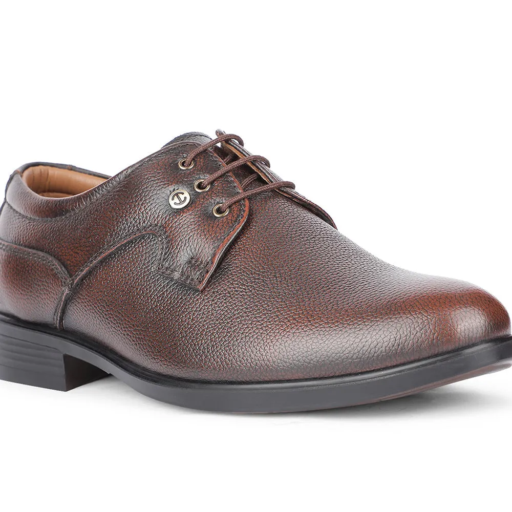Healers Formal Brown Lacing Derby Shoes For Men S201-05 By Liberty Form Pace