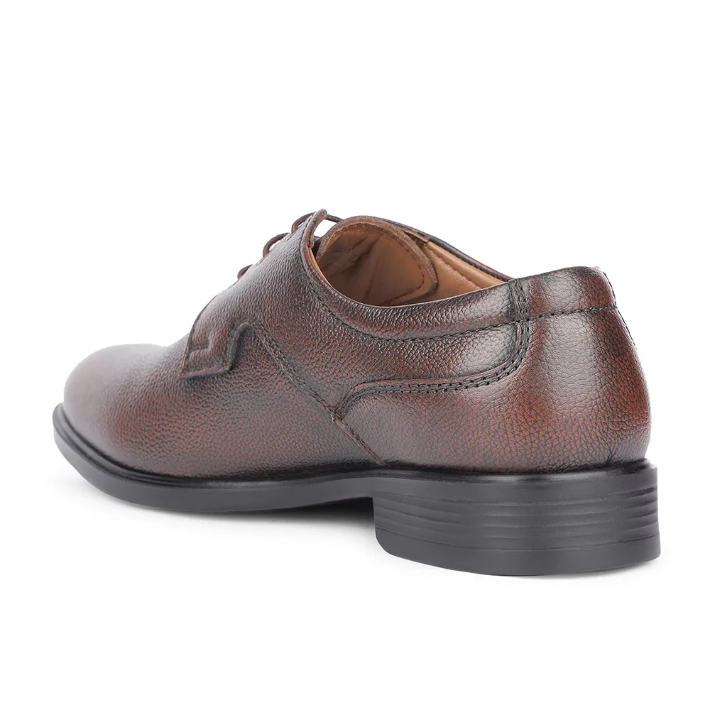 Skill Shade Italian Design Healers Formal Brown Lacing Derby Shoes For Men S201-05 By Liberty