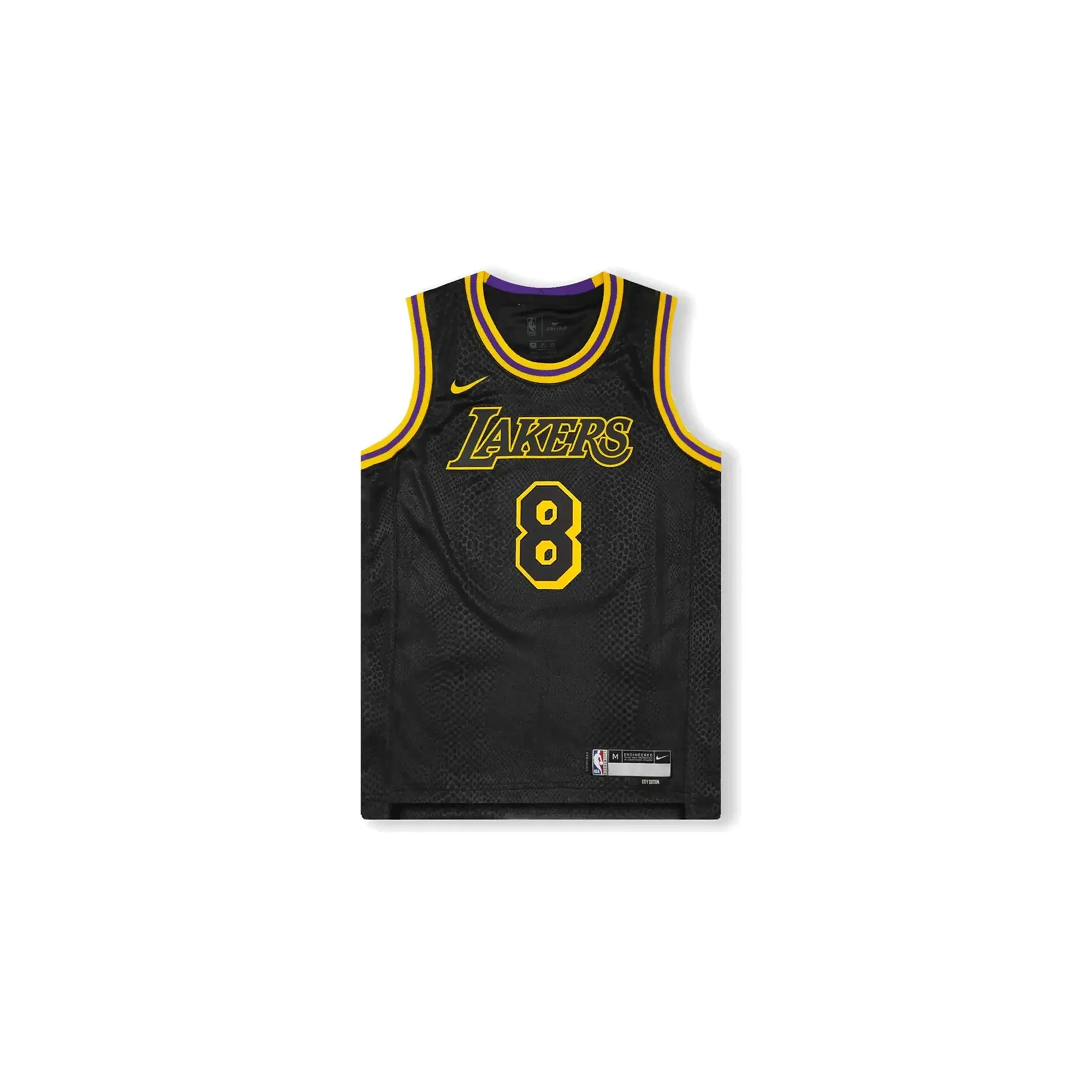 Kobe Mamba Mentality Los Angeles Lakers City Edition Swingman Jersey 'Black' FW23 (2023) Feather Light Long Distance Anti Odor Gym Workout