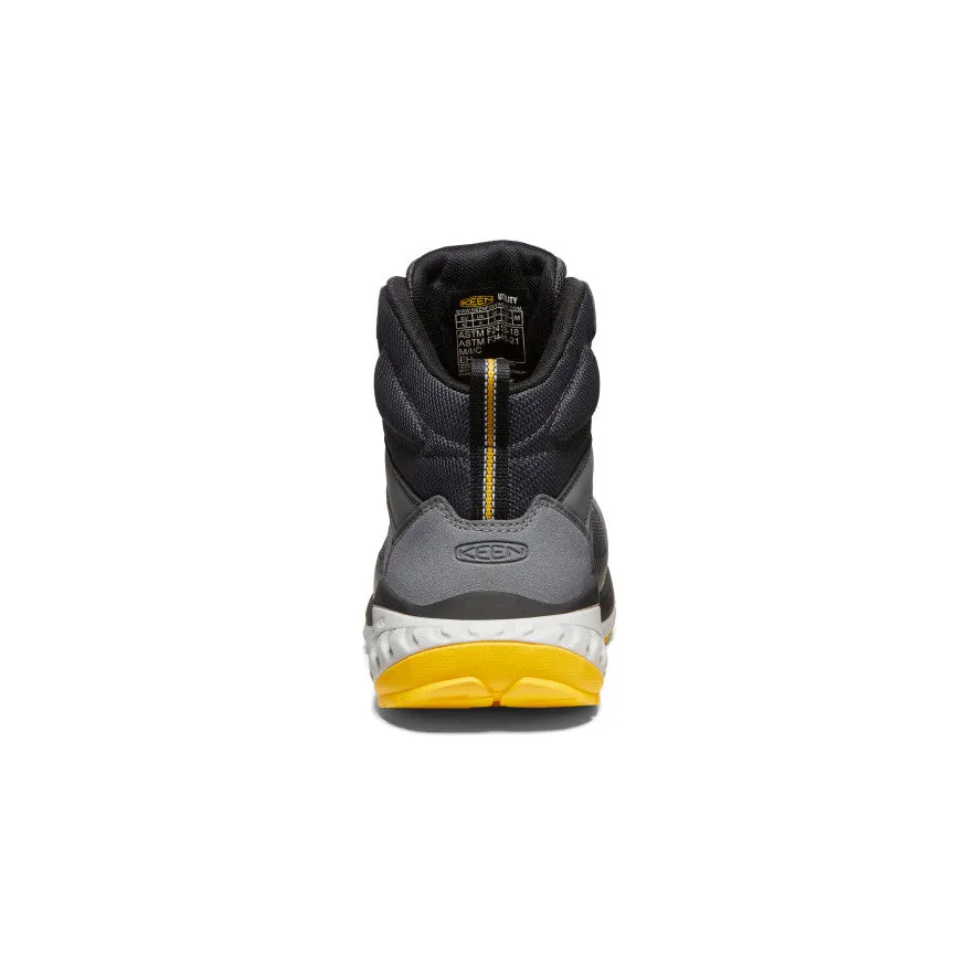 Men's Arvada Mid Work Sneaker (Carbon Toe)  |  Black/Keen Yellow Easygoing Step