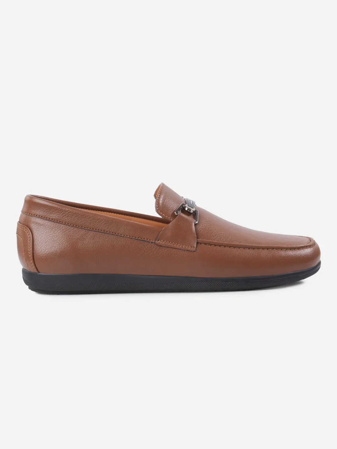 Men's Tan Moc Toe Buckle Loafer (IX4117) Quick Drying Work Commute