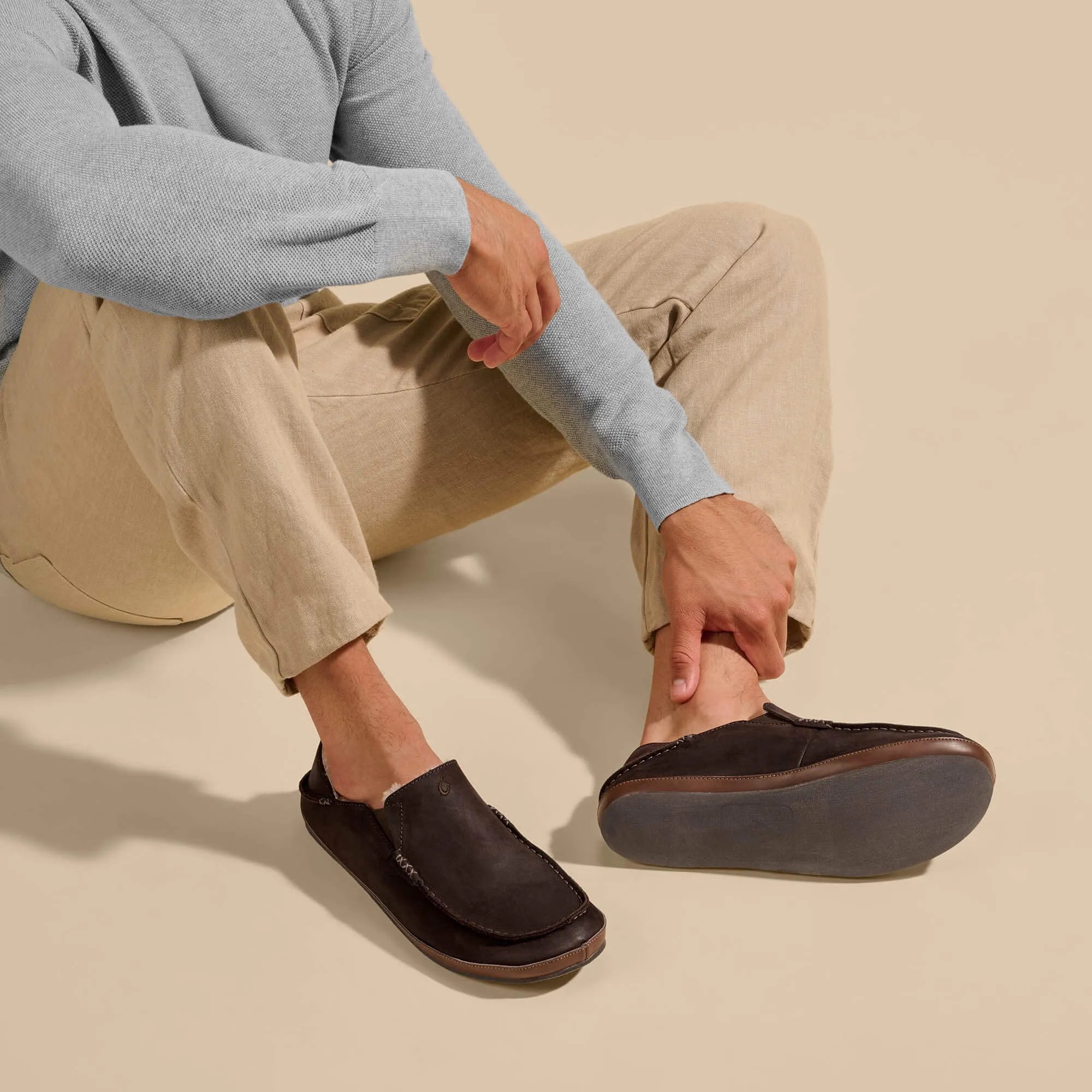 Molo Slipper - Dark Wood Comfort Strap