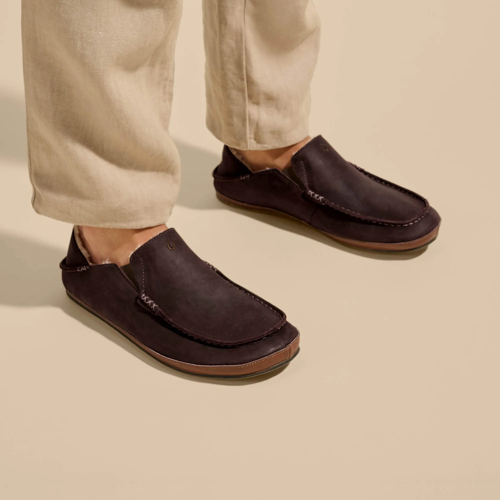 Molo Slipper - Dark Wood Jogging Easy Fit Shoes