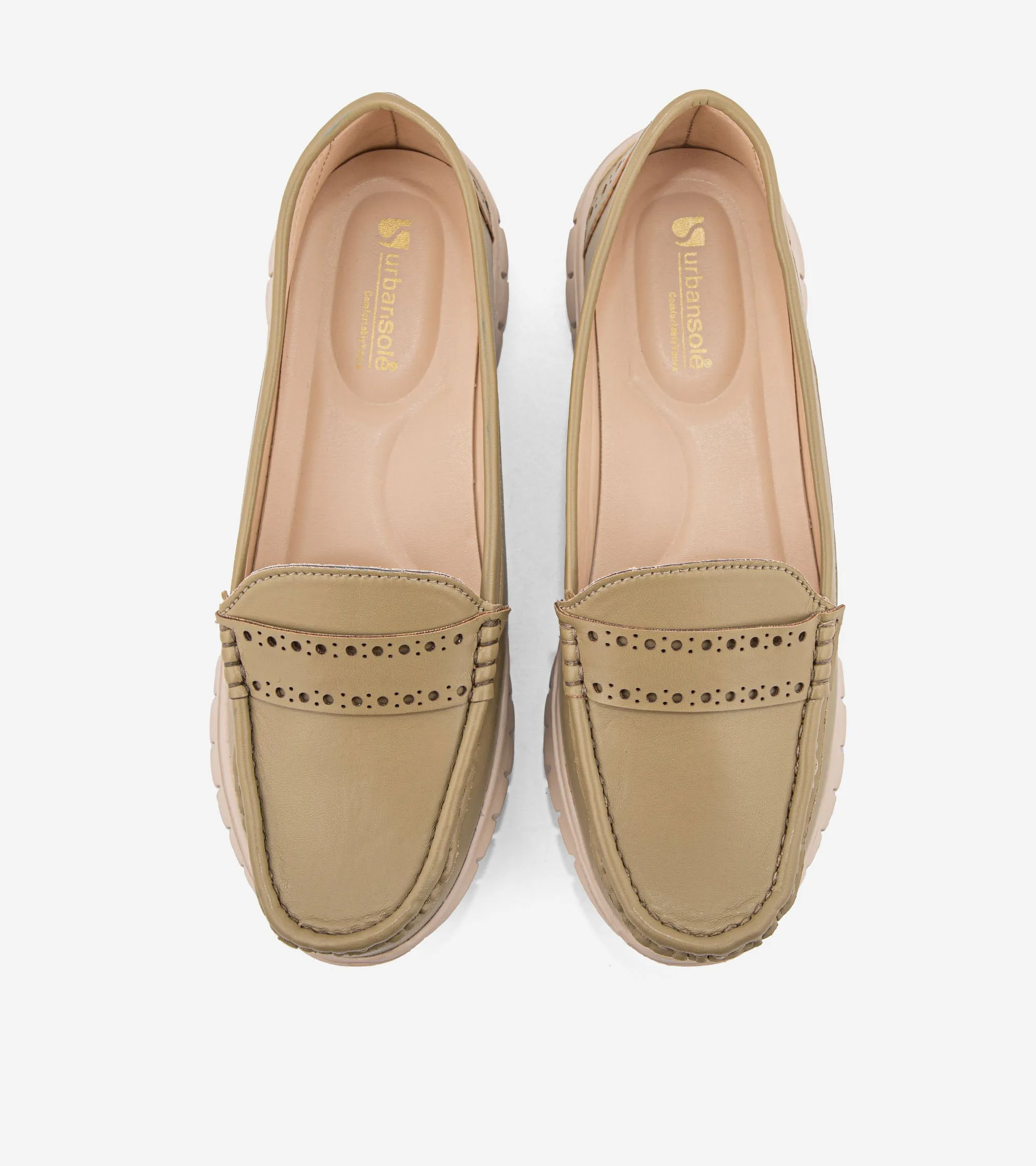Women's Moccasins US-DY-4302 Easy To Slip On SyntheticMaterial
