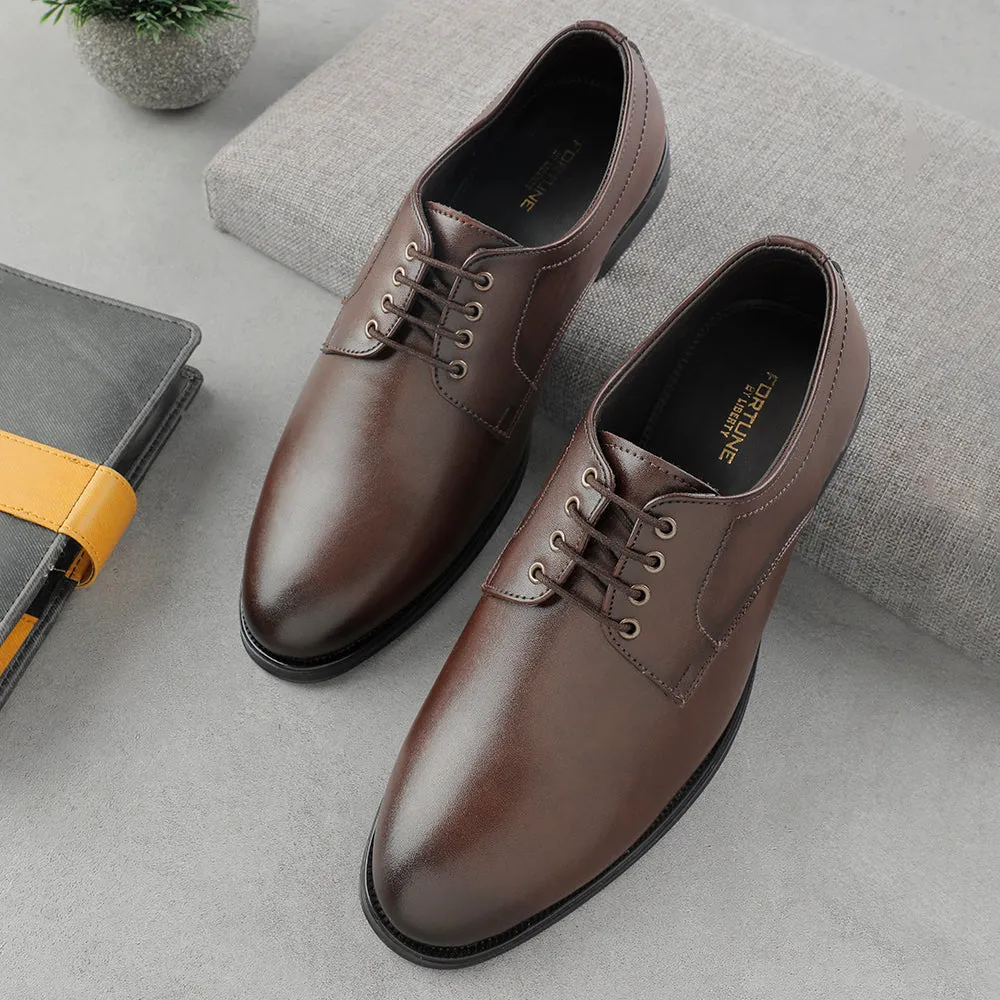Fortune Brown Lacing Formal Oxford Shoes For Men HML-11E By Liberty Modern Trim