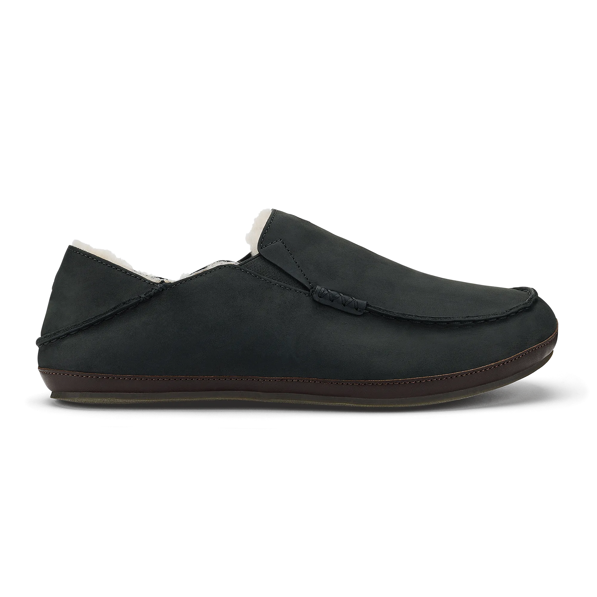 Molo Slipper  -  Black / Dk Java Comfort collar