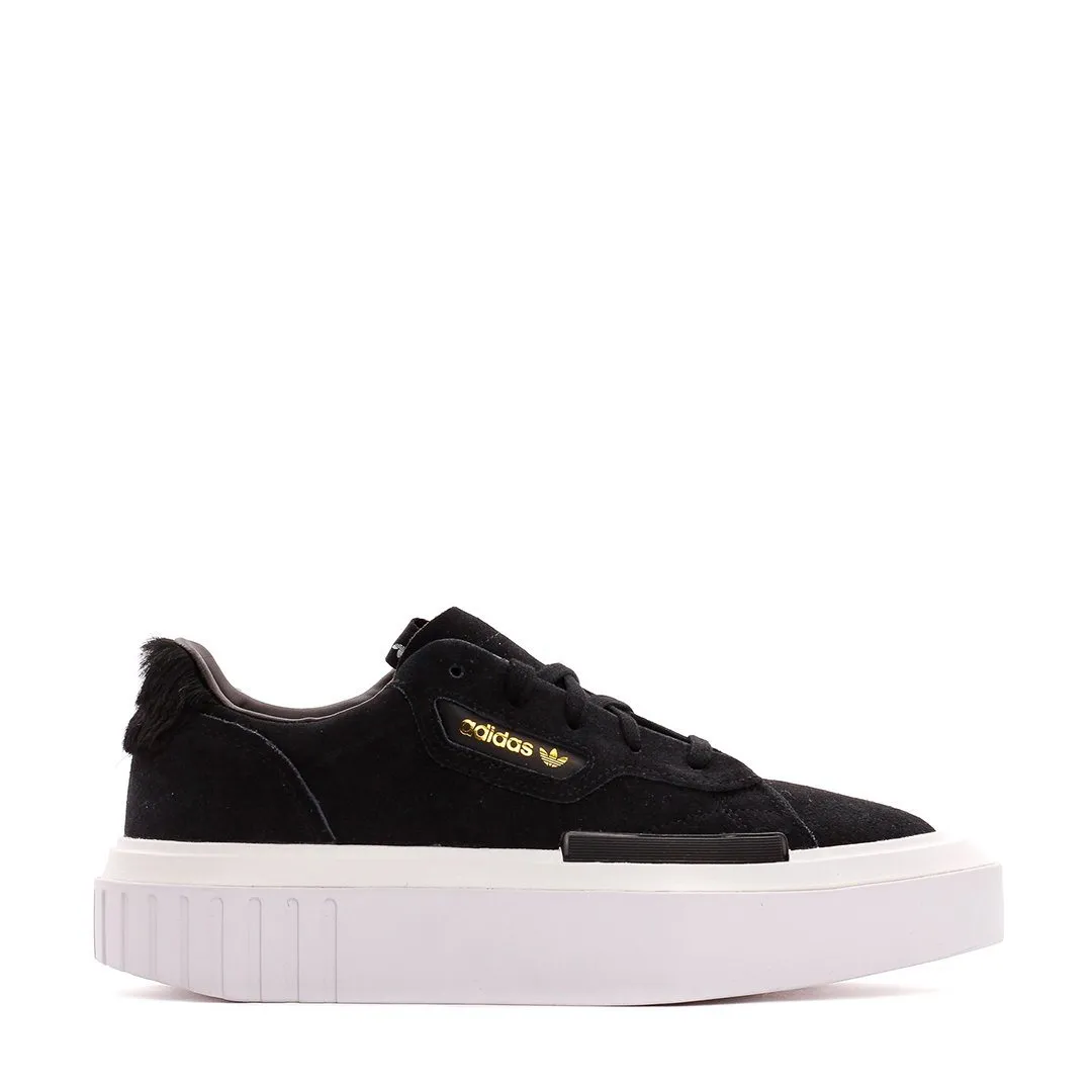 Adidas Originals Hypersleek Black White Women EE7037 Padded Comfort Cold Weather Ankle Support