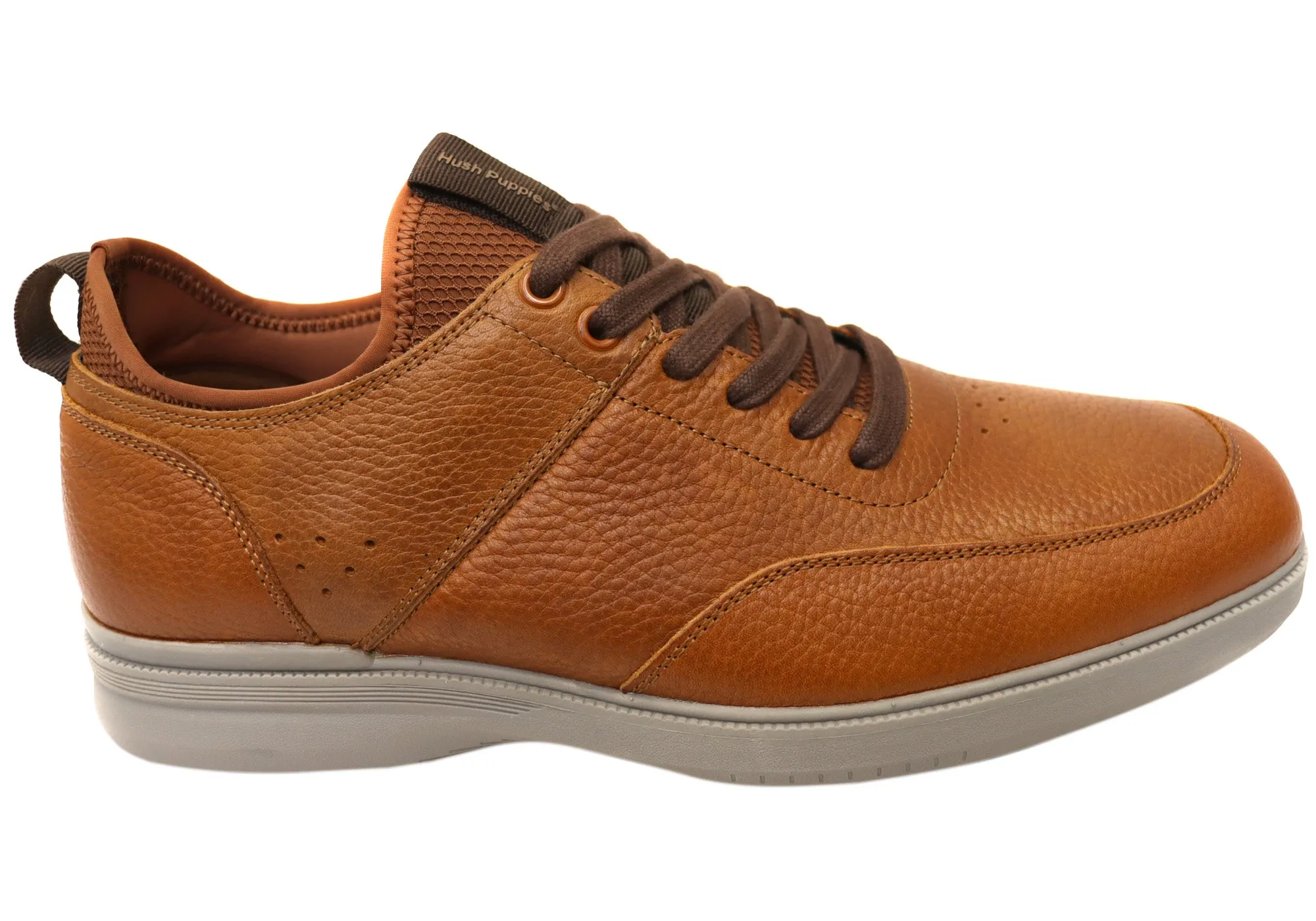 Hush Puppies Lotad Mens Extra Wide Width Leather Comfortable Shoes Fashionable Slip Ease