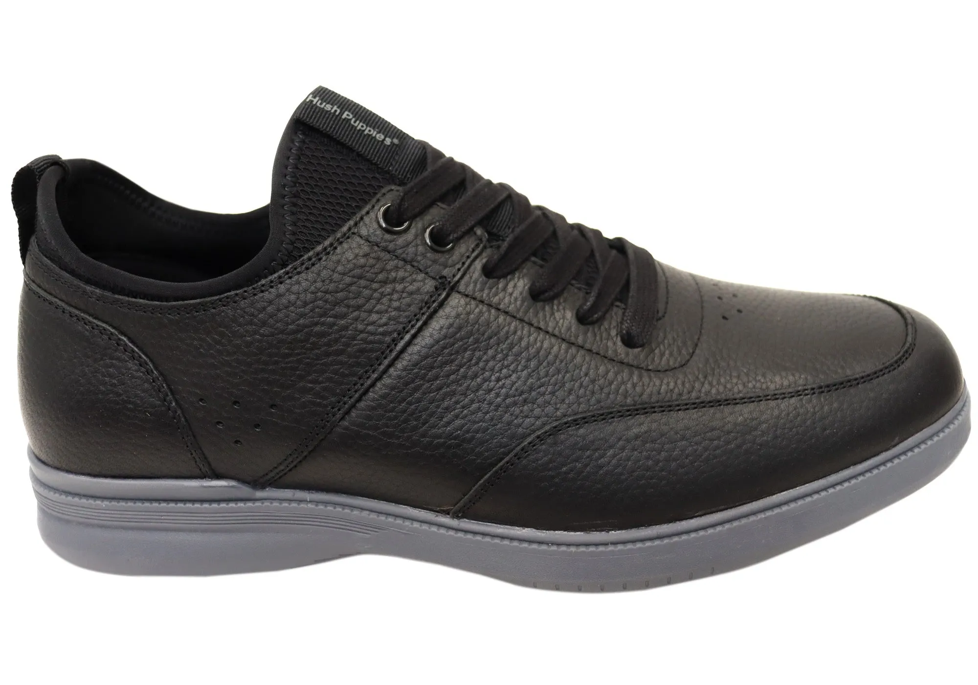 Gentle Grip Route Walk Hush Puppies Lotad Mens Extra Wide Width Leather Comfortable Shoes