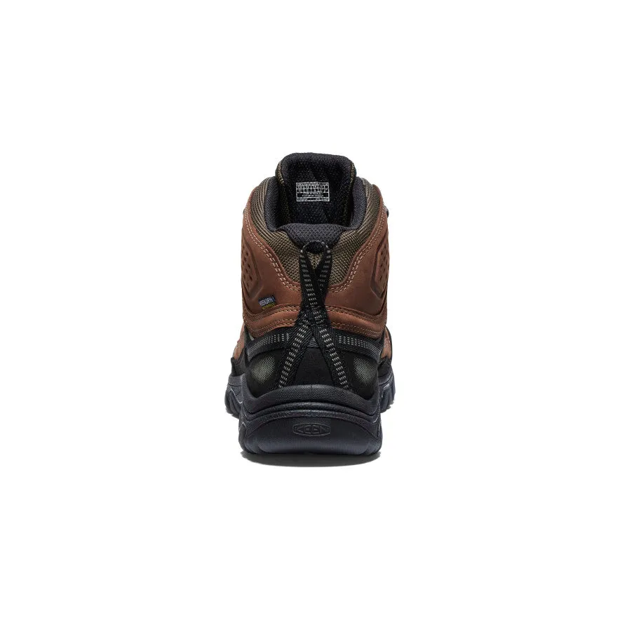 Men's Targhee IV Waterproof Hiking Boot  |  Bison/Black Cozy Beach Sandal Round Toe