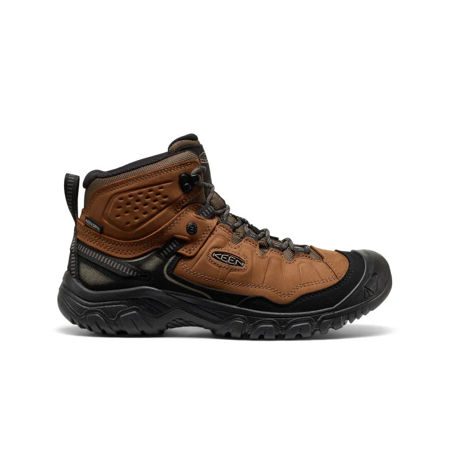 mud proof Men's Targhee IV Waterproof Hiking Boot  |  Bison/Black