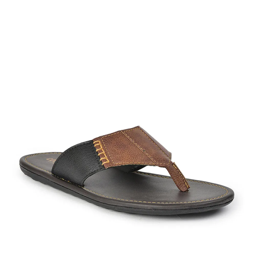Coolers Casual Tan Slippers For Men AVN-13 By Liberty evening run Yoga Base